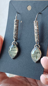 Marquise Prehnite Drop Earrings - Spirit Festival Collection