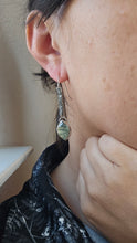 Load image into Gallery viewer, Marquise Prehnite Drop Earrings - Spirit Festival Collection
