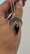 Load image into Gallery viewer, Dark Crescent Necklace - Lune Noire Collection
