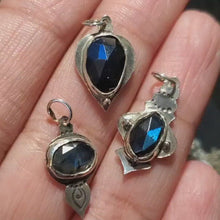 Load and play video in Gallery viewer, Rosecut Blue Labradorite Ornament Necklaces - Winter Collection
