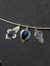 Load image into Gallery viewer, Rosecut Blue Labradorite Ornament Necklaces - Winter Collection
