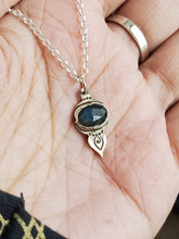 Load image into Gallery viewer, Rosecut Blue Labradorite Ornament Necklaces - Winter Collection
