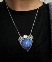 Load image into Gallery viewer, Moonstruck Blues Pear Pendant A - Dark Blue Labradorite
