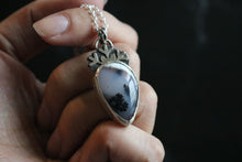 Load image into Gallery viewer, Arctic Wild Snowflake Dendritic Opal Necklace B
