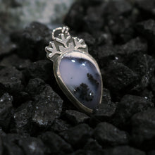 Load image into Gallery viewer, Arctic Wild Snowflake Dendritic Opal Necklace B
