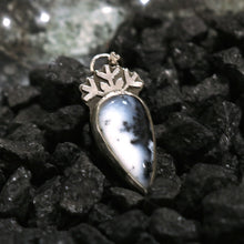 Load image into Gallery viewer, Arctic Wild Snowflake Dendritic Opal Necklace C
