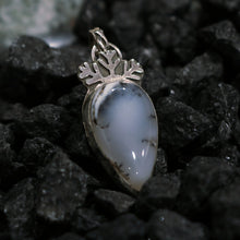 Load image into Gallery viewer, Arctic Wild Snowflake Dendritic Opal Necklace A
